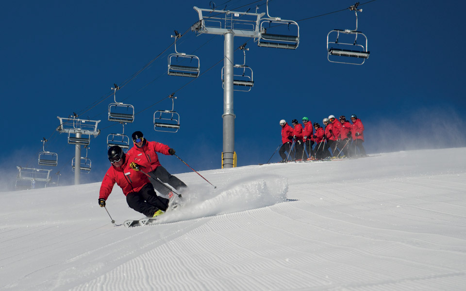 Ski Instructor Group at Marmot Basin, Canada