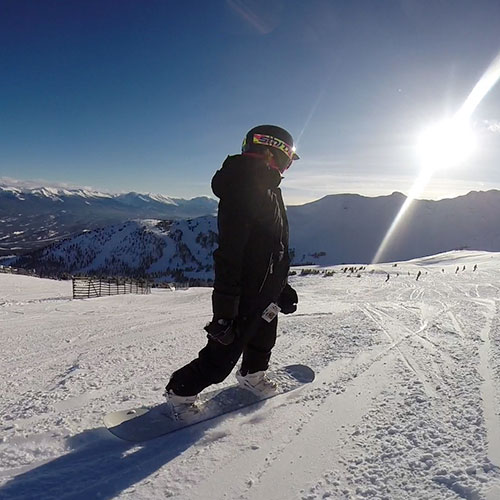 Snowboarder at Marmot Basin